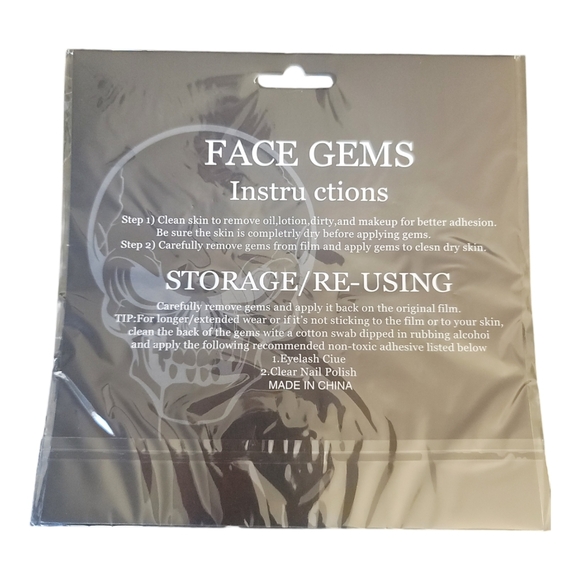 Face Gems 3D Crystal Colorful Acrylic Rhinestone Sticker Reuseable Decorations 9 - Picture 2 of 4